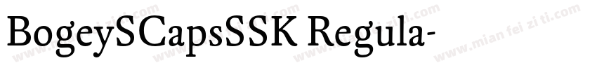 BogeySCapsSSK Regula字体转换